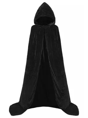 1950s Christmas Solid Long Hooded Cape