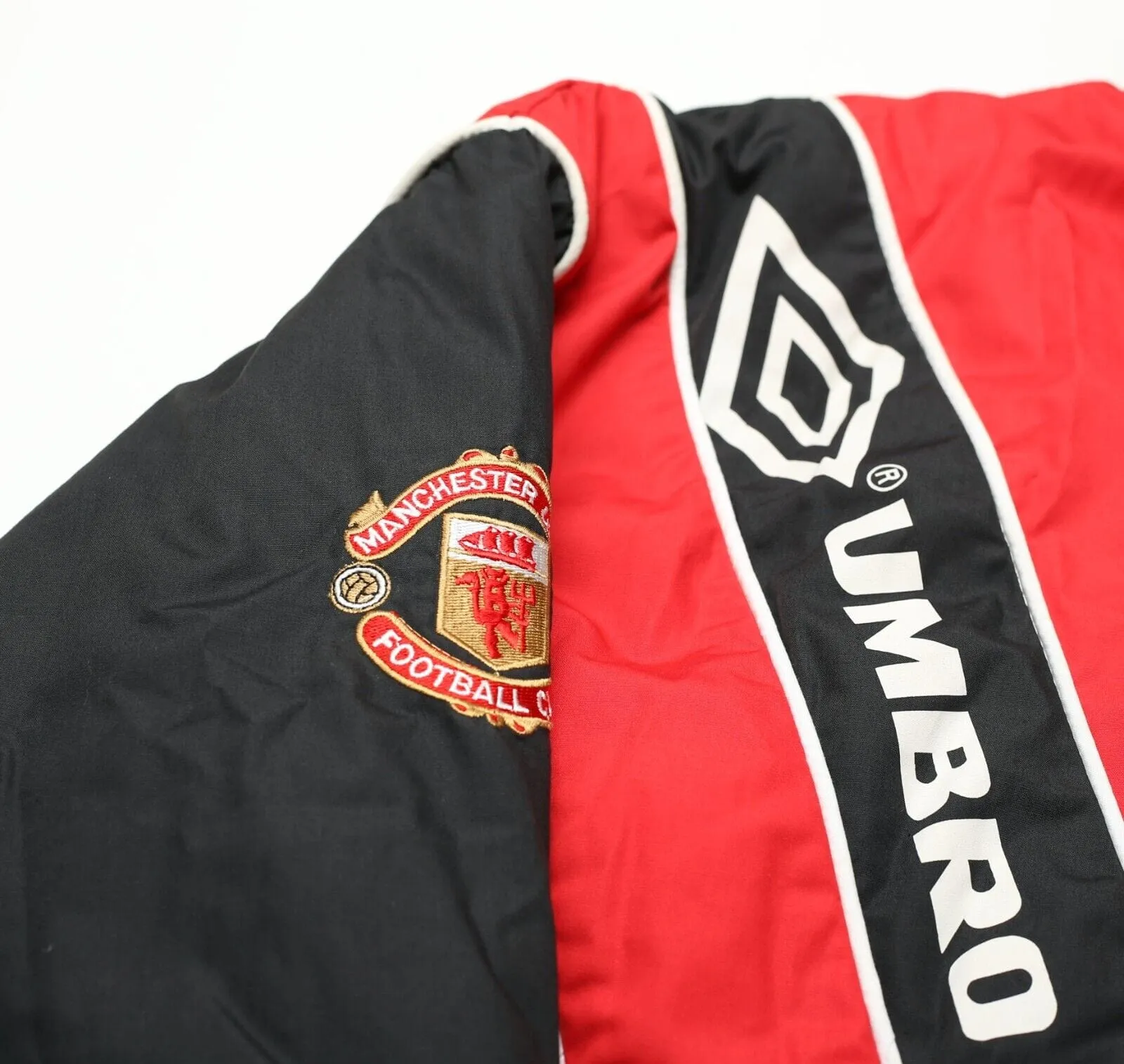 1992/93 MANCHESTER UNITED Vintage Umbro Bench Coat Jacket (S/M) Alex Ferguson