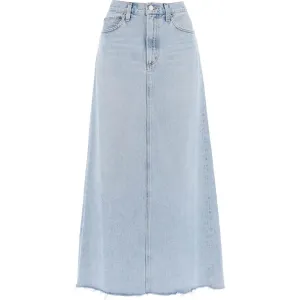 Agolde hilla maxi skirt in denim