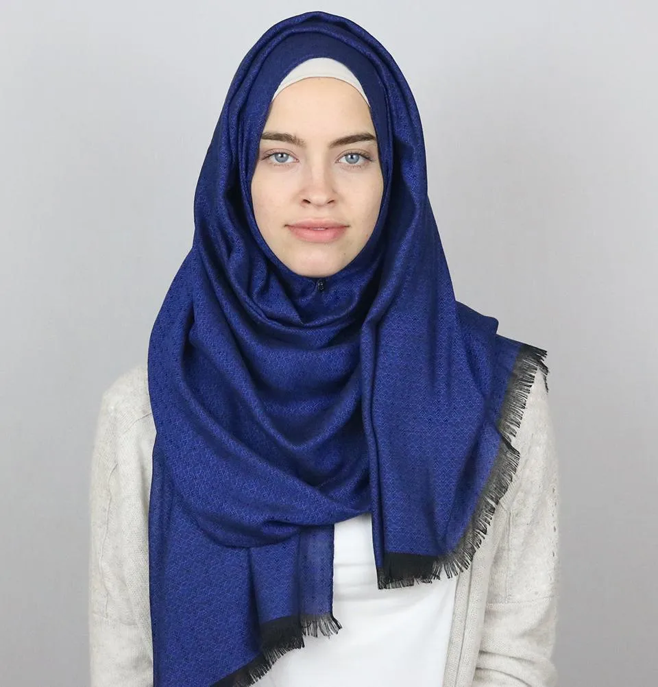 Aker Jacquard Hijab Shawl Royal Blue 1023BRL