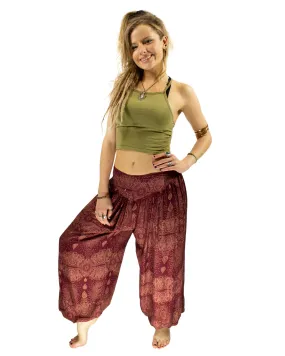 ALADDIN HAREM PANTS DARK RED