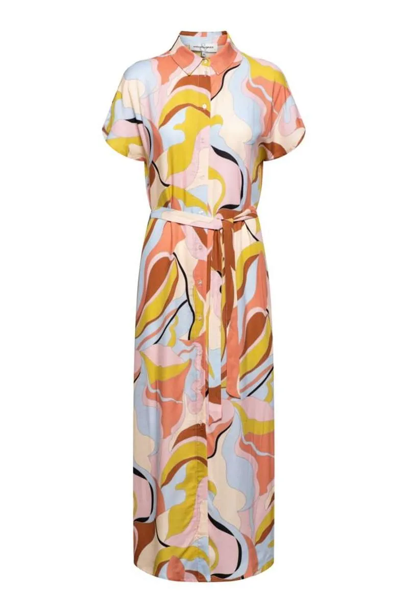 Alba Amalfi Full Maxi Dress in Terra (Multi) DR213 by &Co Woman  - OUTLET SALE