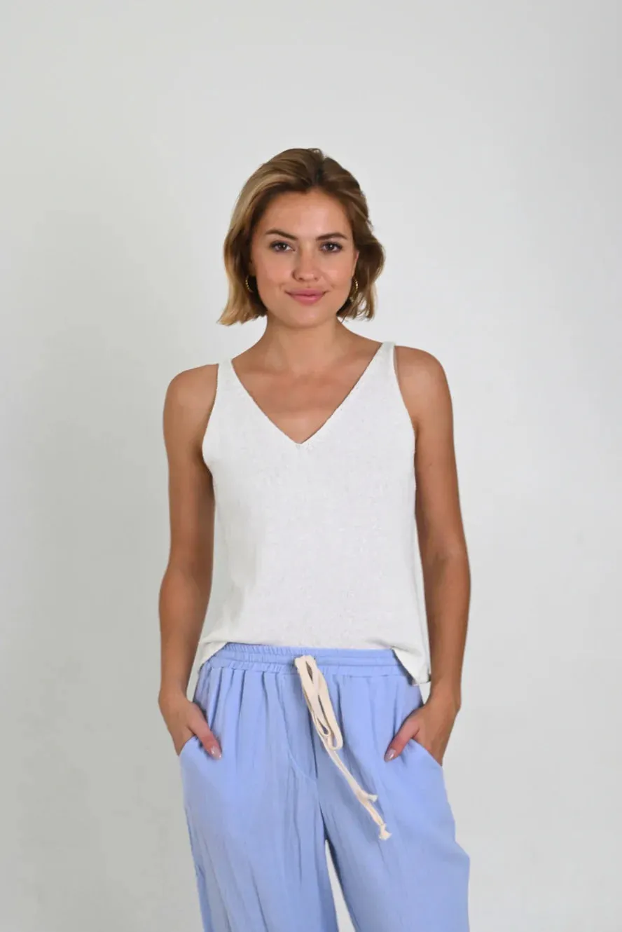 Alice Off White Knit Tank