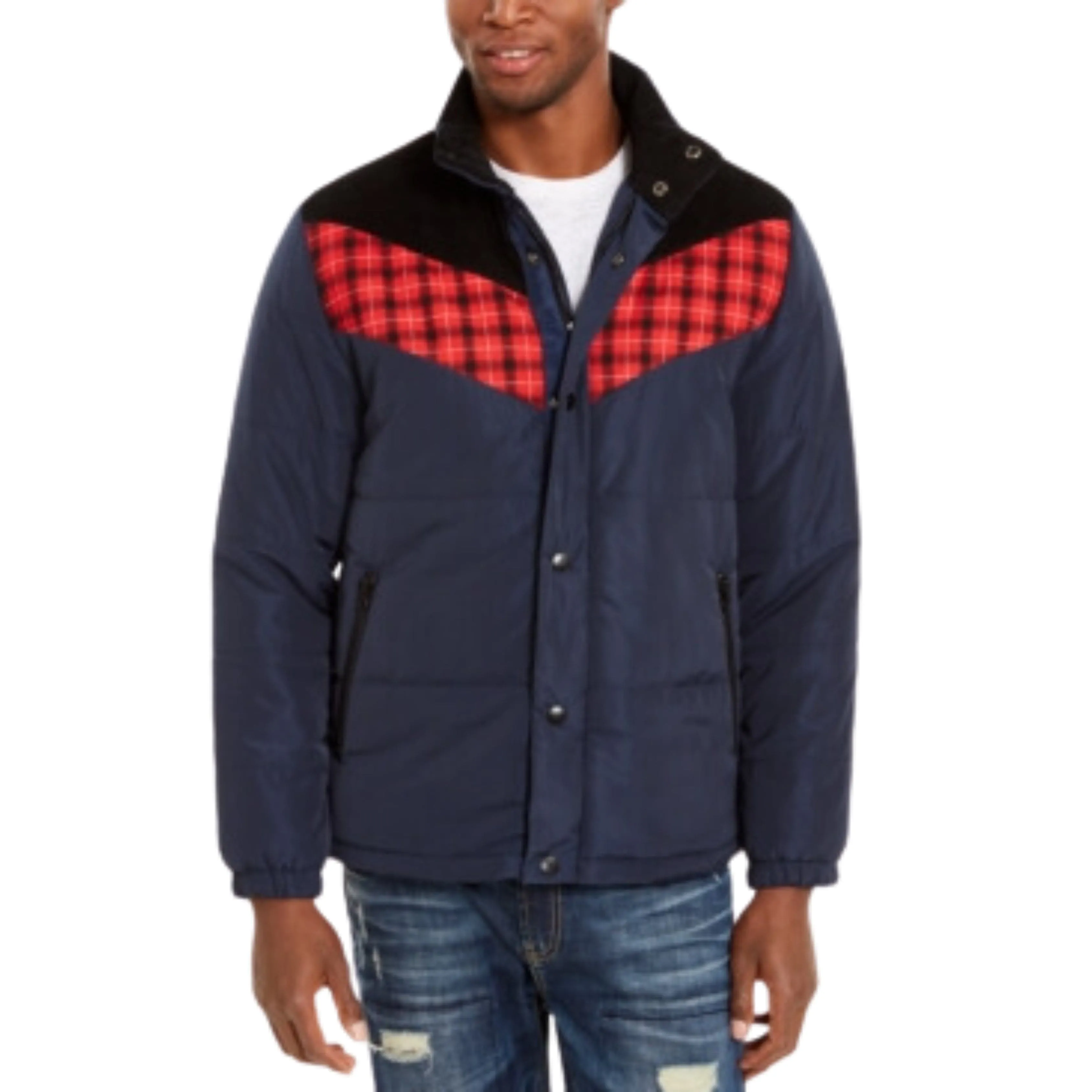 AMERICAN RAG -  Color Block Puffer Jacket