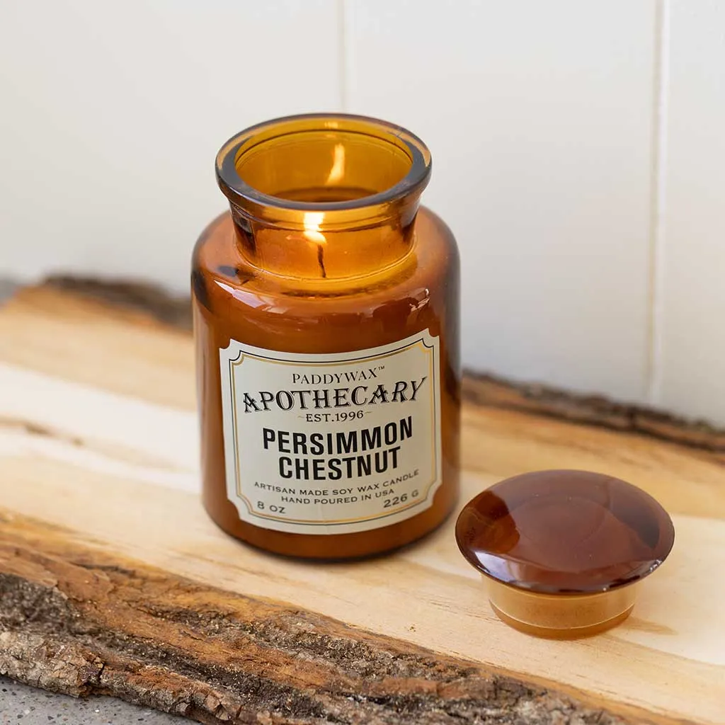 Apothecary Glass Candle | Persimmon & Chestnut