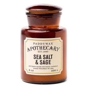 Apothecary Glass Candle | Sea Salt & Sage