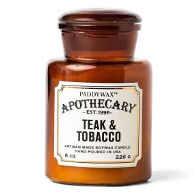 Apothecary Glass Candle | Teak & Tobacco