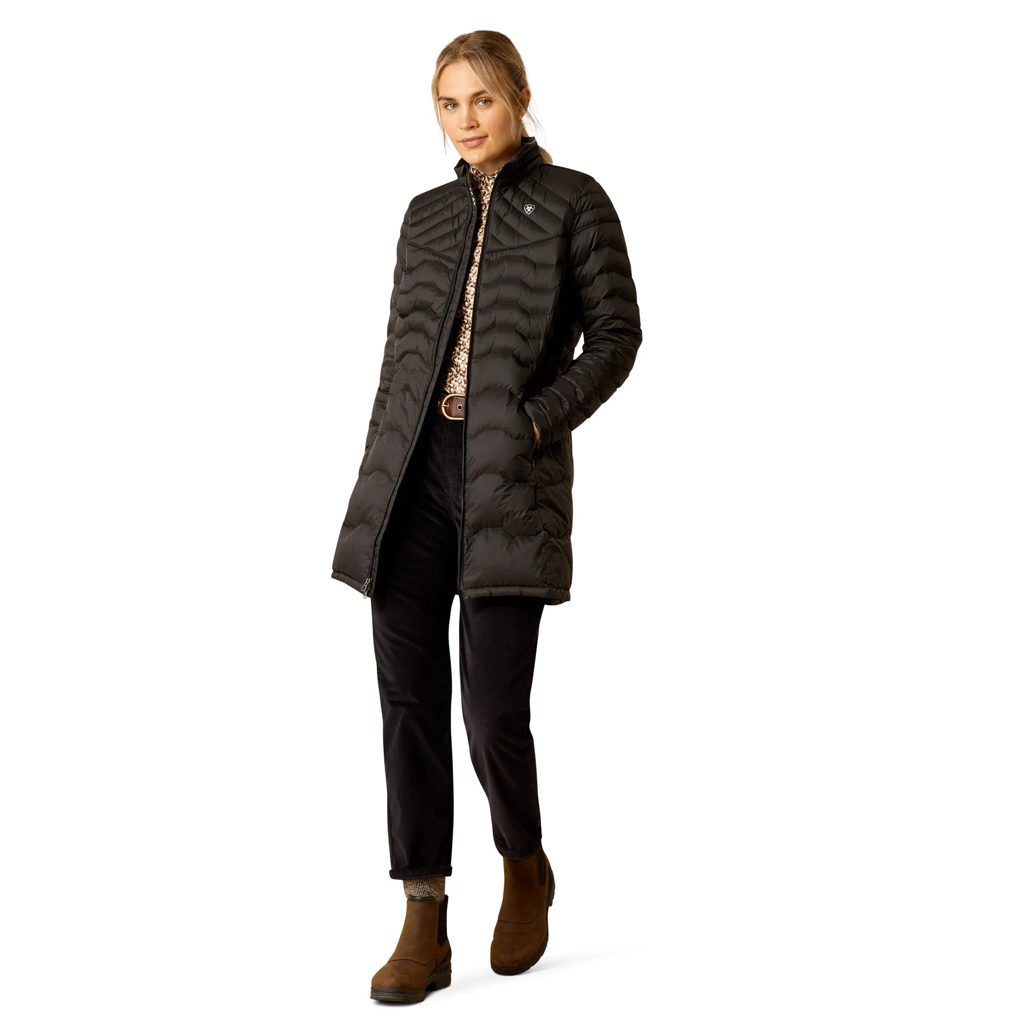 Ariat Ladies Ideal Down Black Midi Coat 10052126