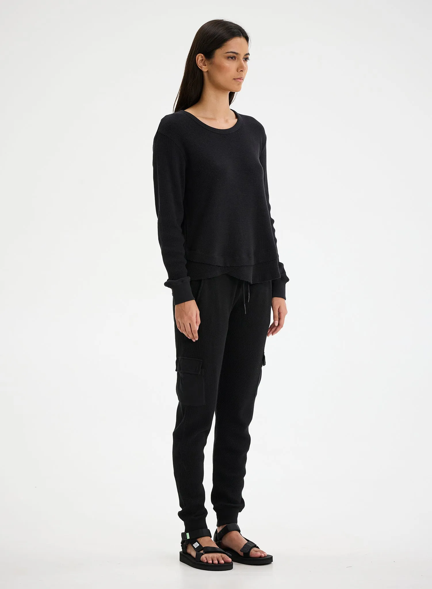 AVA SWEATSHIRT - Mock Layer Sweatshirt