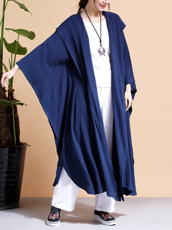 Batwing-sleeves Loose Cape Coat