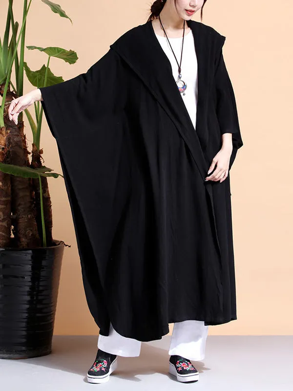 Batwing-sleeves Loose Cape Coat