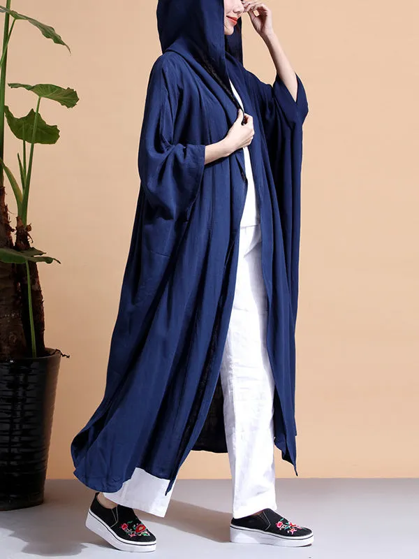 Batwing-sleeves Loose Cape Coat