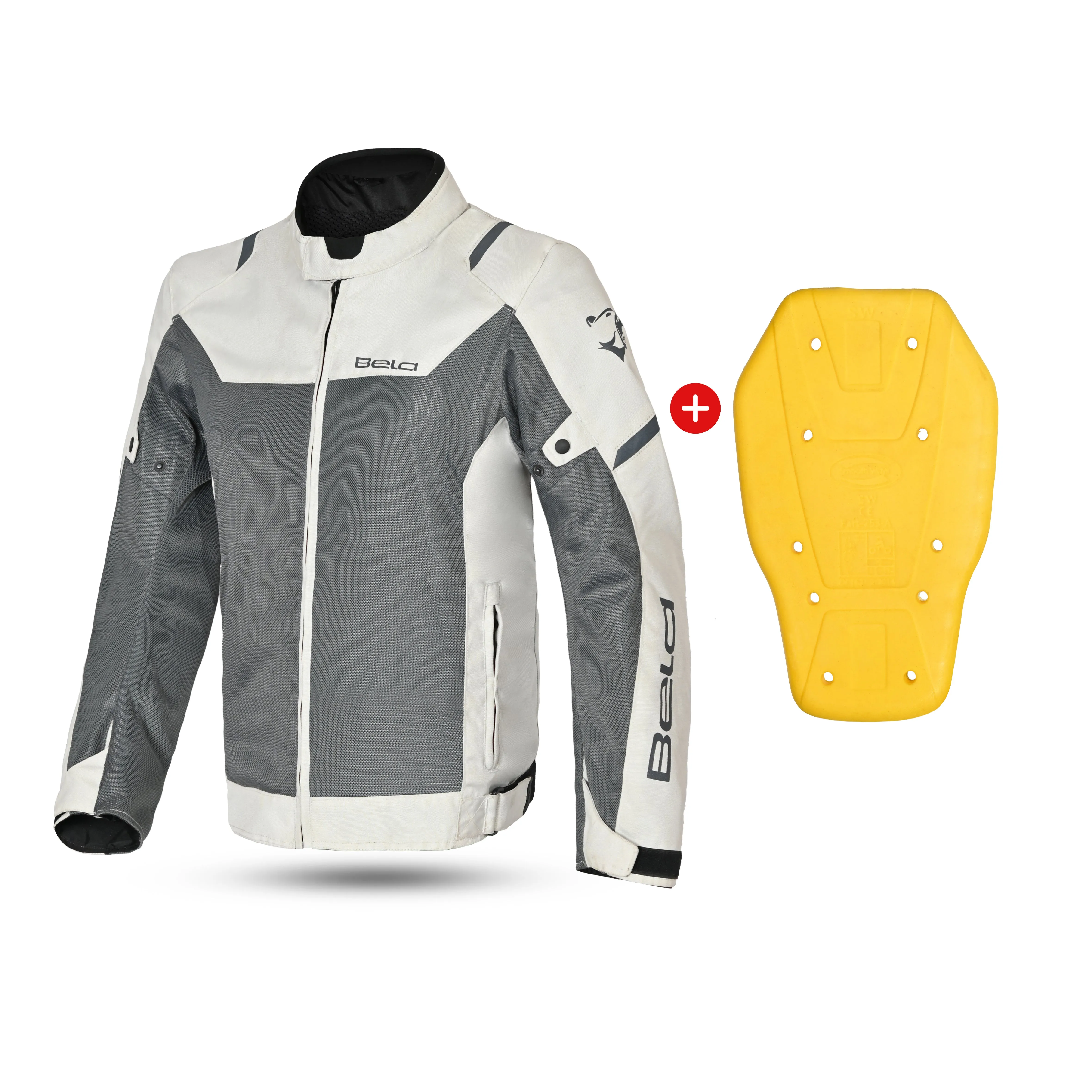 BELA Mesh Pro Man Textile Summer Motorcycle Jacket Grey Ice