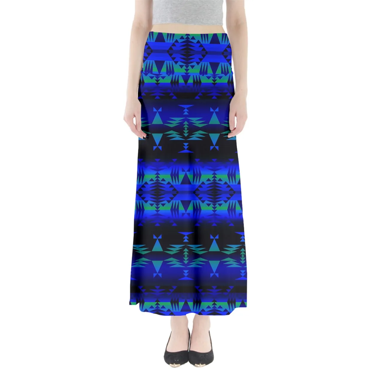 Between the Blue Ridge Mountains Full Length Maxi Skirt