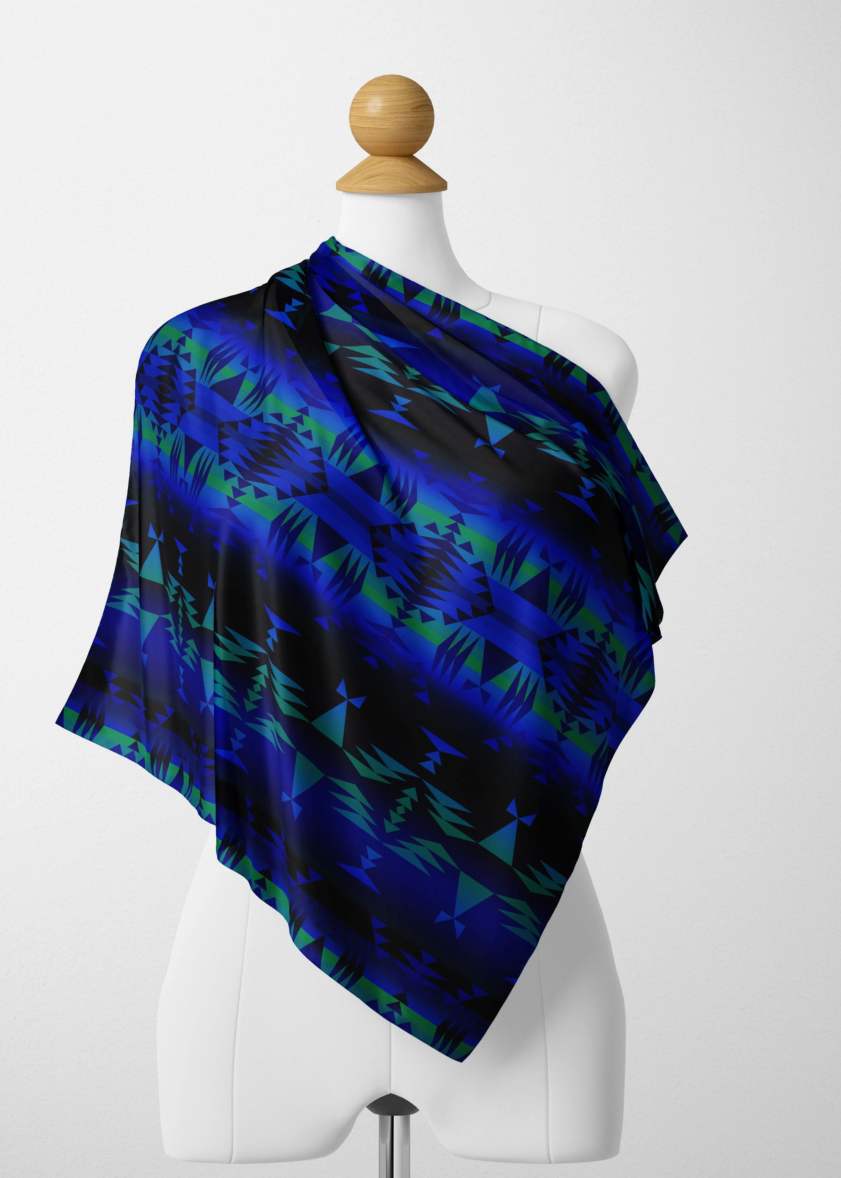 Between the Blue Ridge Mountains Satin Shawl