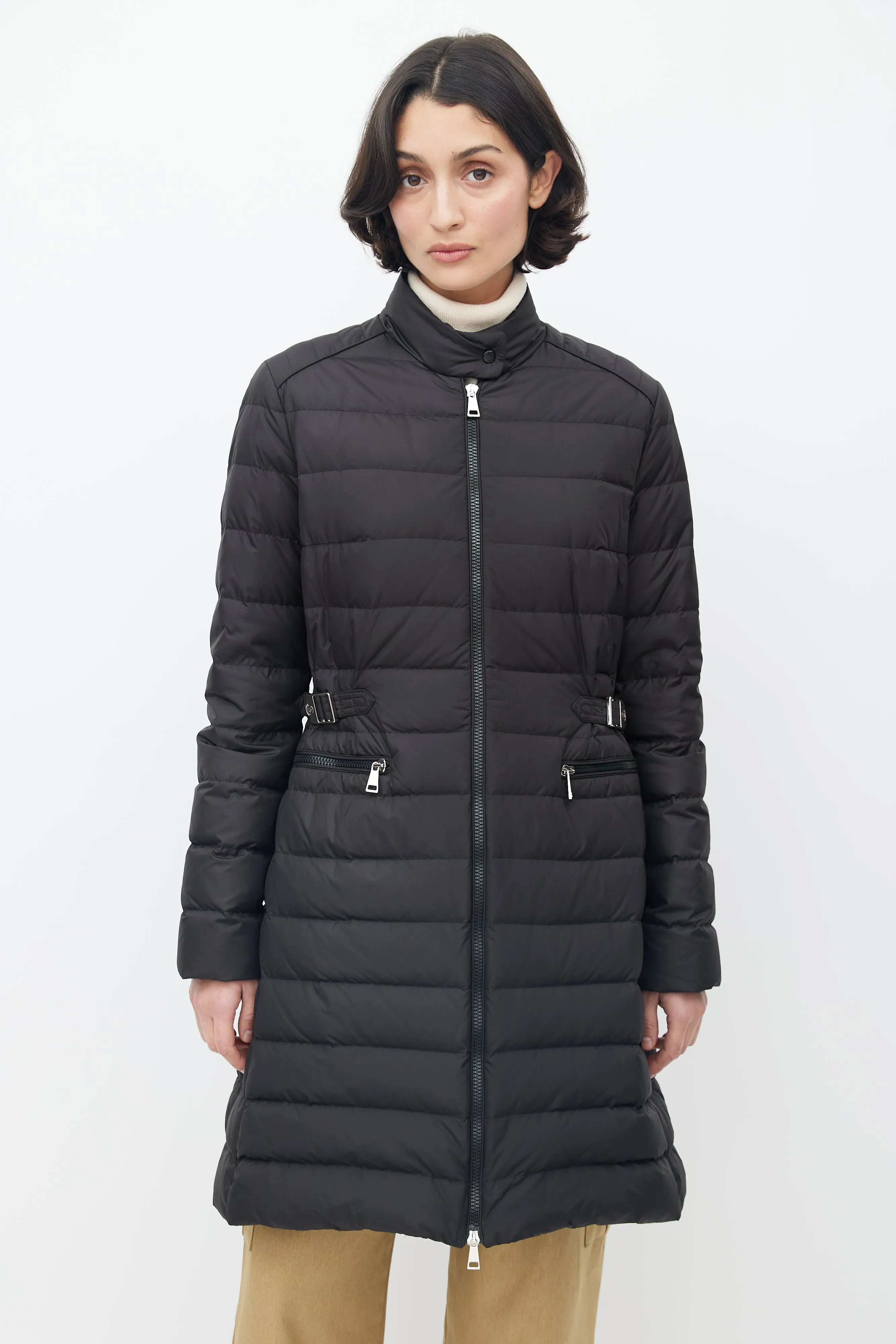 Black Capucino Down Coat