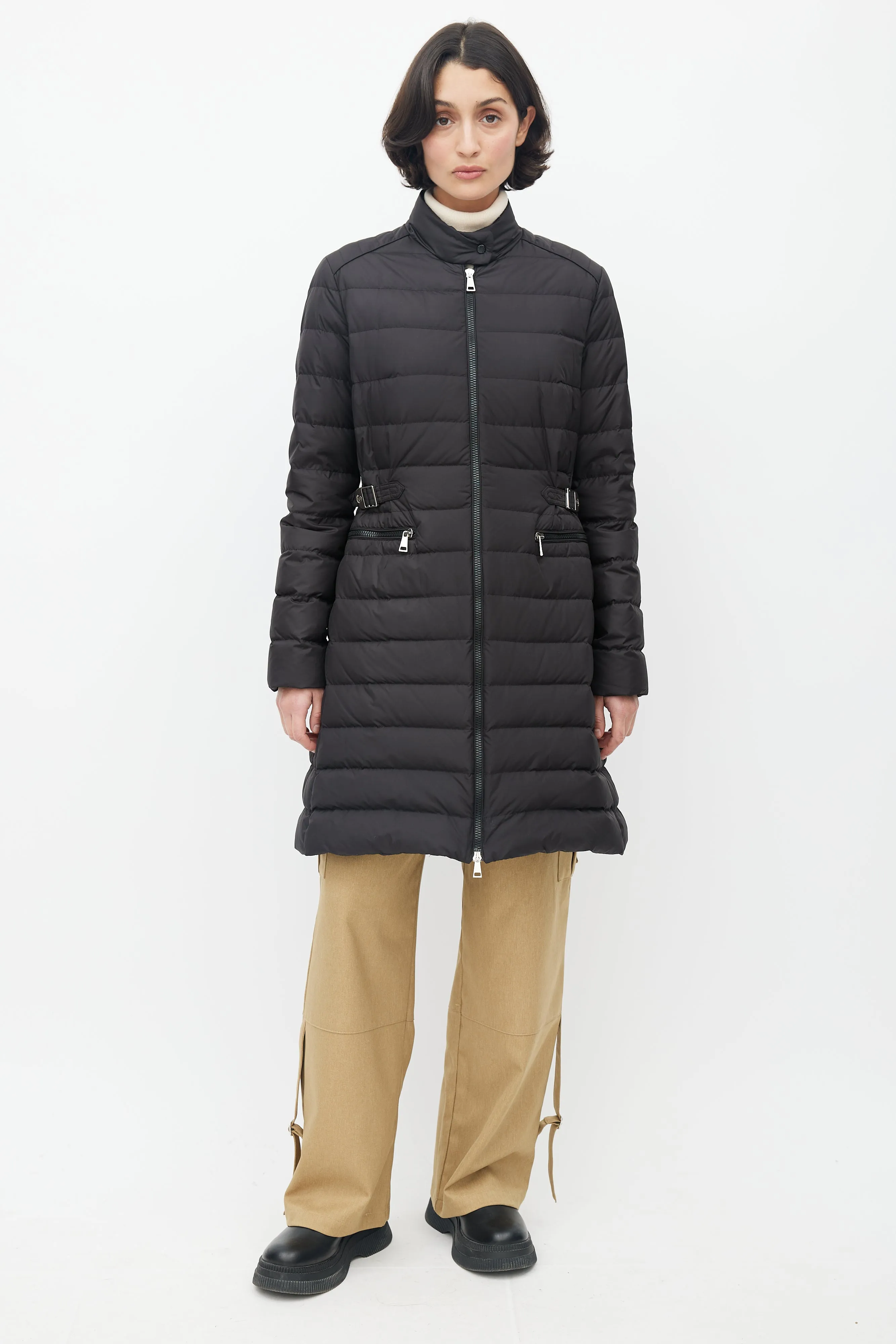 Black Capucino Down Coat