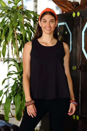 Black Shell Tank Top