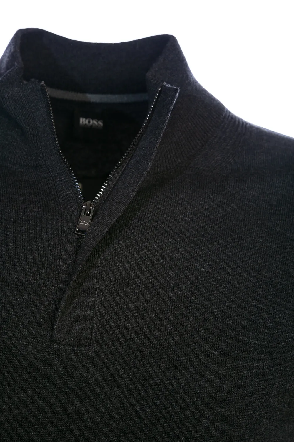 BOSS Maneo Knitwear in Charcoal