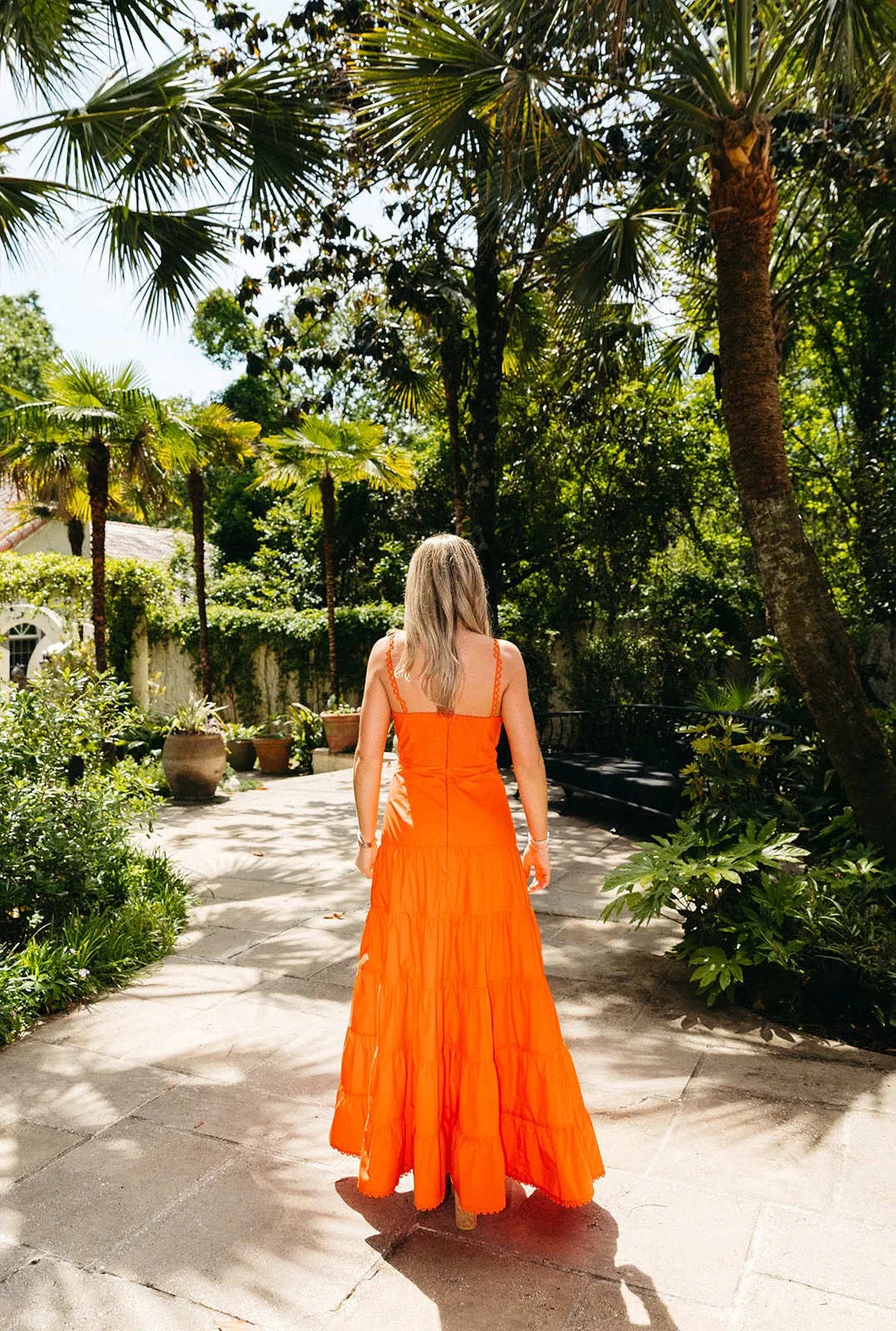 Bree Maxi Dress - Red Orange