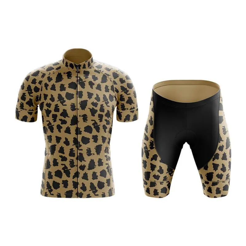 Brown Leopard Club Cycling Kit