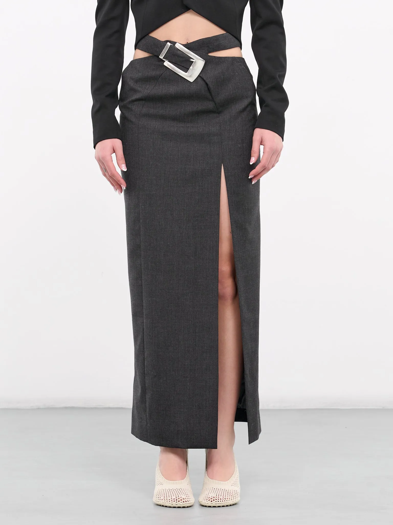 Buckled Skirt (SKIRT-6-GREY)