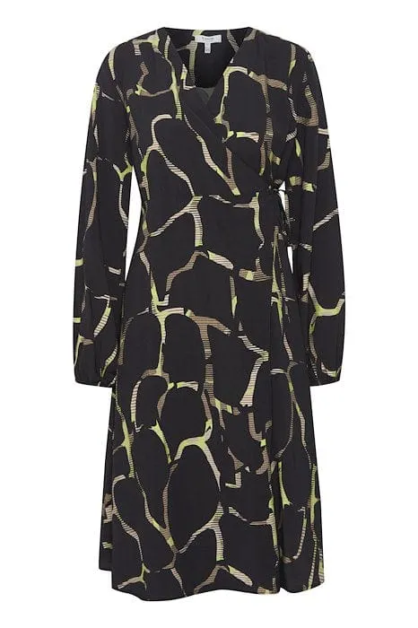 b.young Byibine Wrap Dress Light Woven