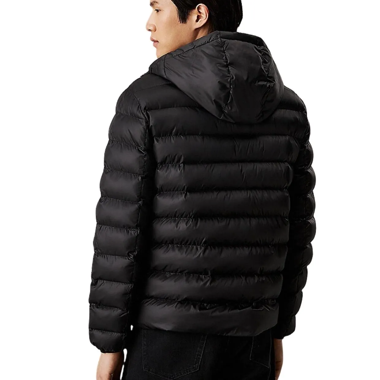 Calvin Klein Black Hooded Puffer Jacket