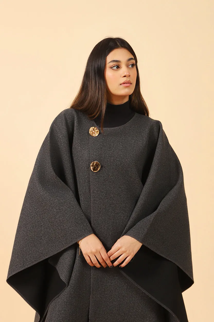 CAPE WITH FANCY BUTTONS