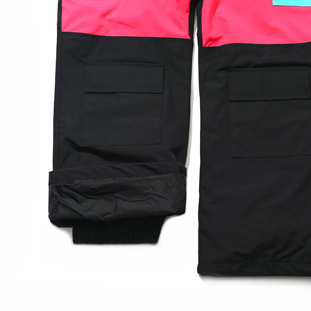 CARGO POCKET BOX TRACK PANTS BLACK