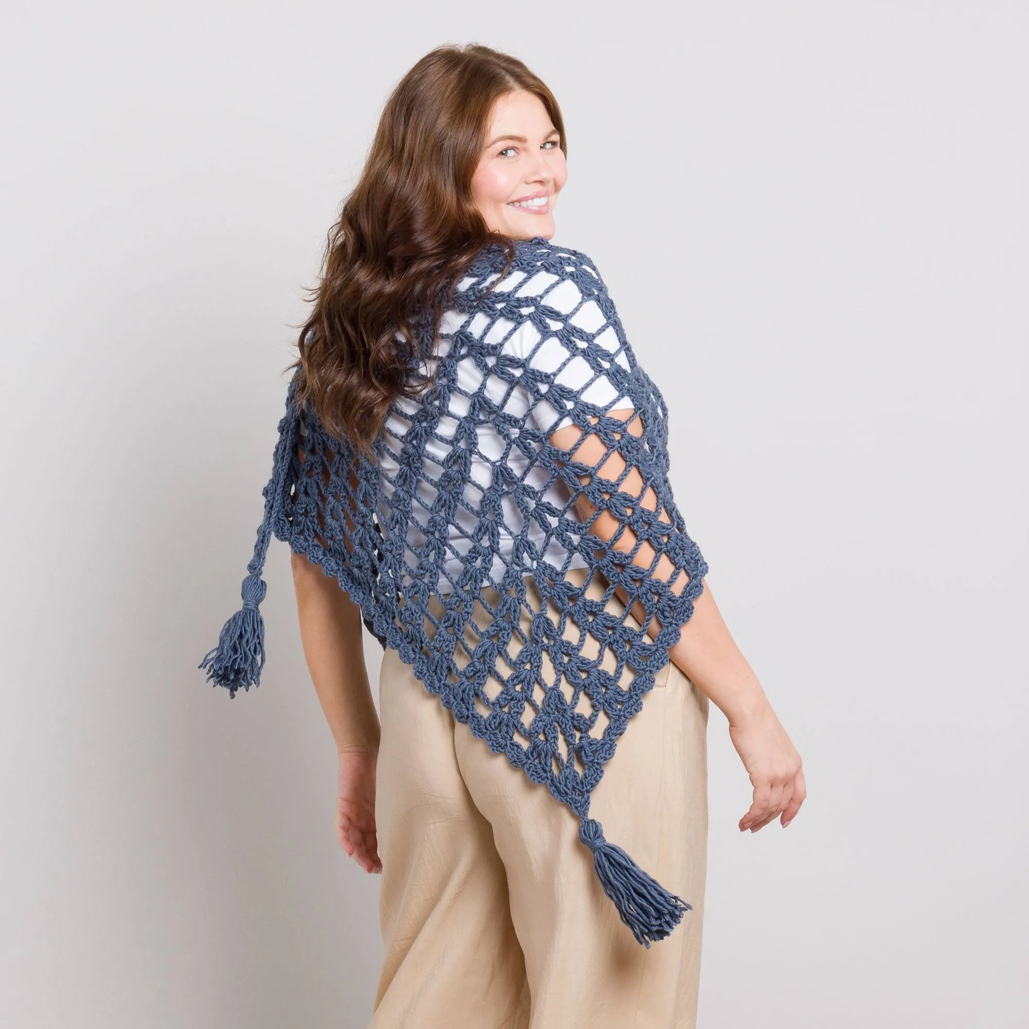 Caron Wrapped in Luxury Crochet Shawl