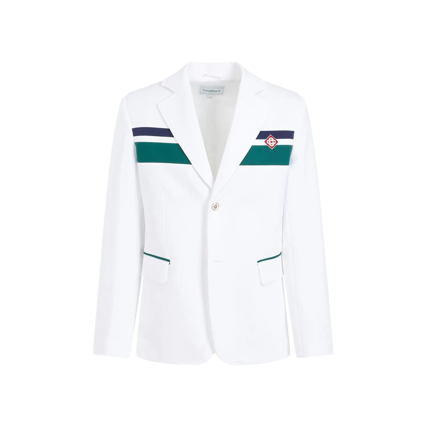 CASABLANCA White Tailored Jacket for Men - SS24 Collection