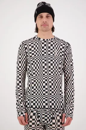 Cascade Merino Base Layer Long Sleeve - Checkers