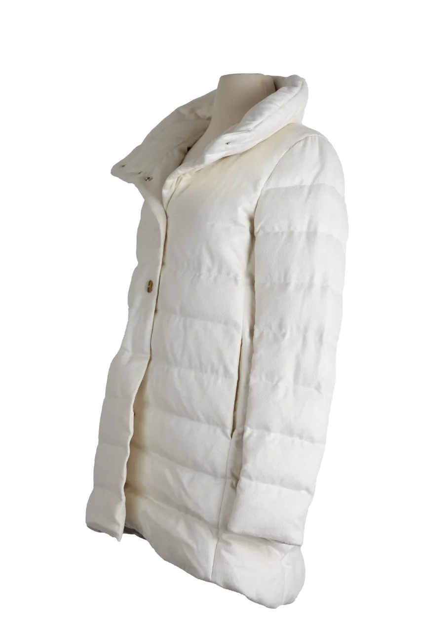 Cashmere Silk Down Puffer Jacket