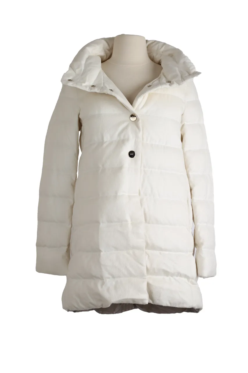 Cashmere Silk Down Puffer Jacket