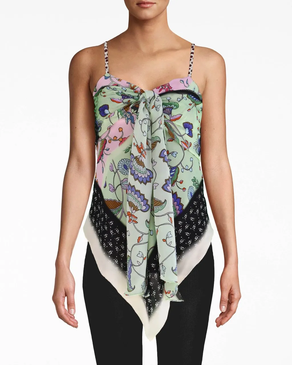 CHABANA SCARF SCARF TANK in MULTICOLOR