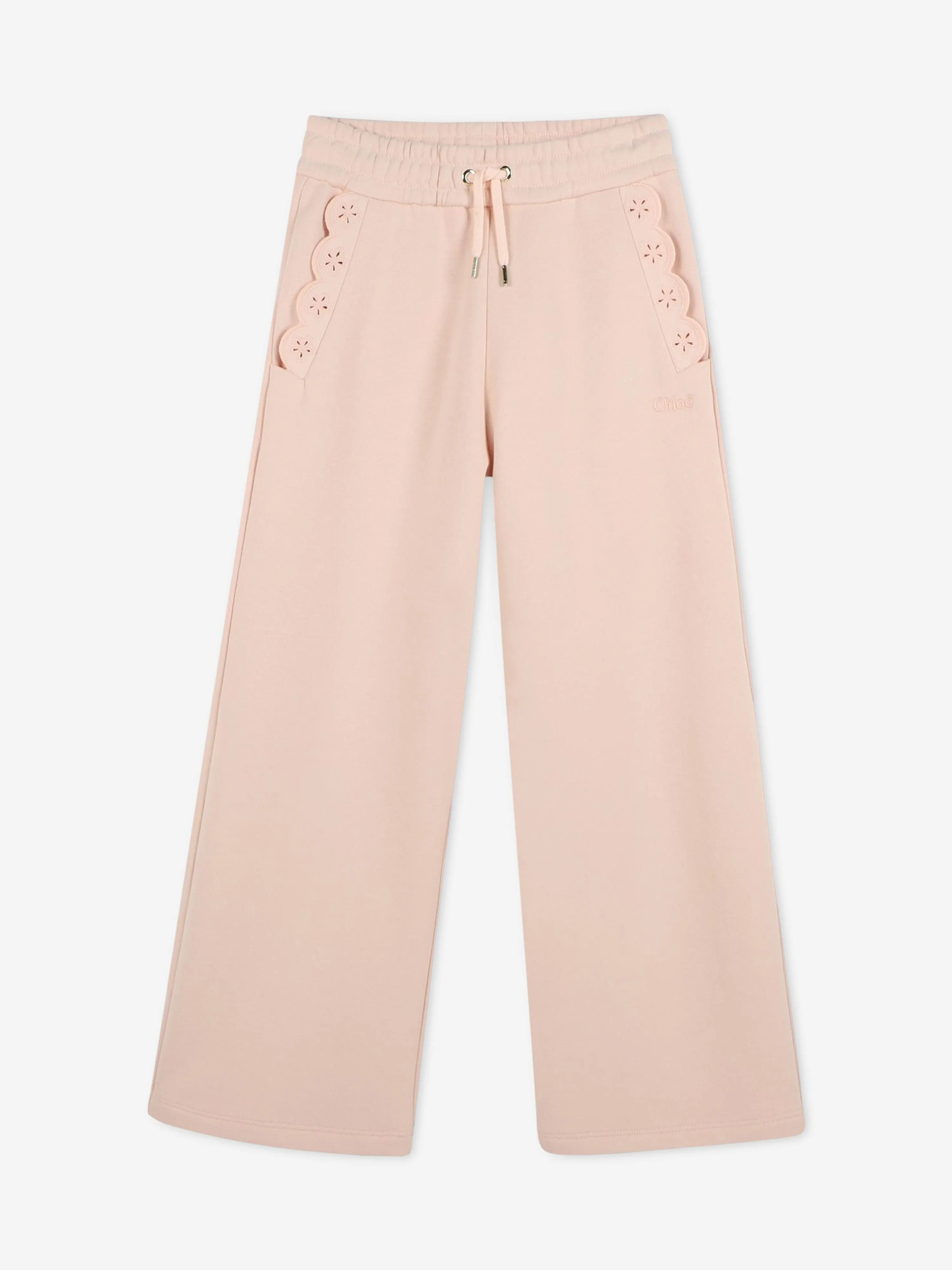 Chloé Girls Fleece Trousers in Pink