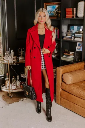 City Nights Coat in Red