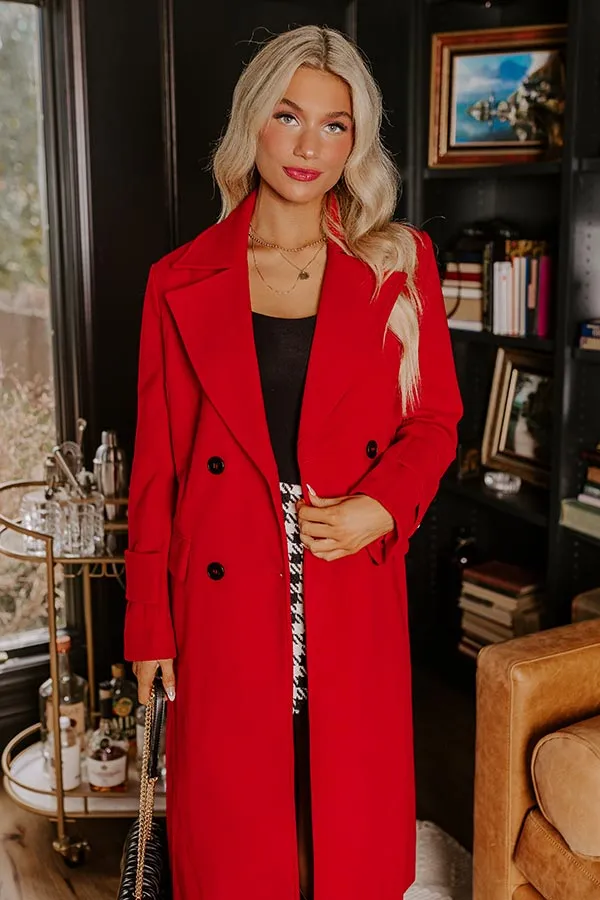 City Nights Coat in Red