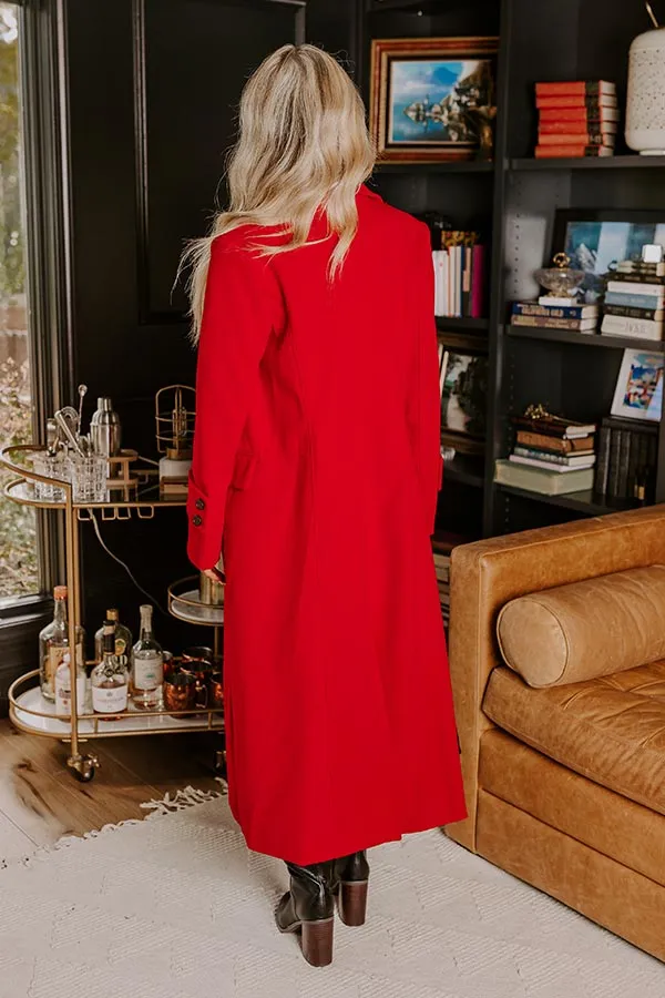 City Nights Coat in Red