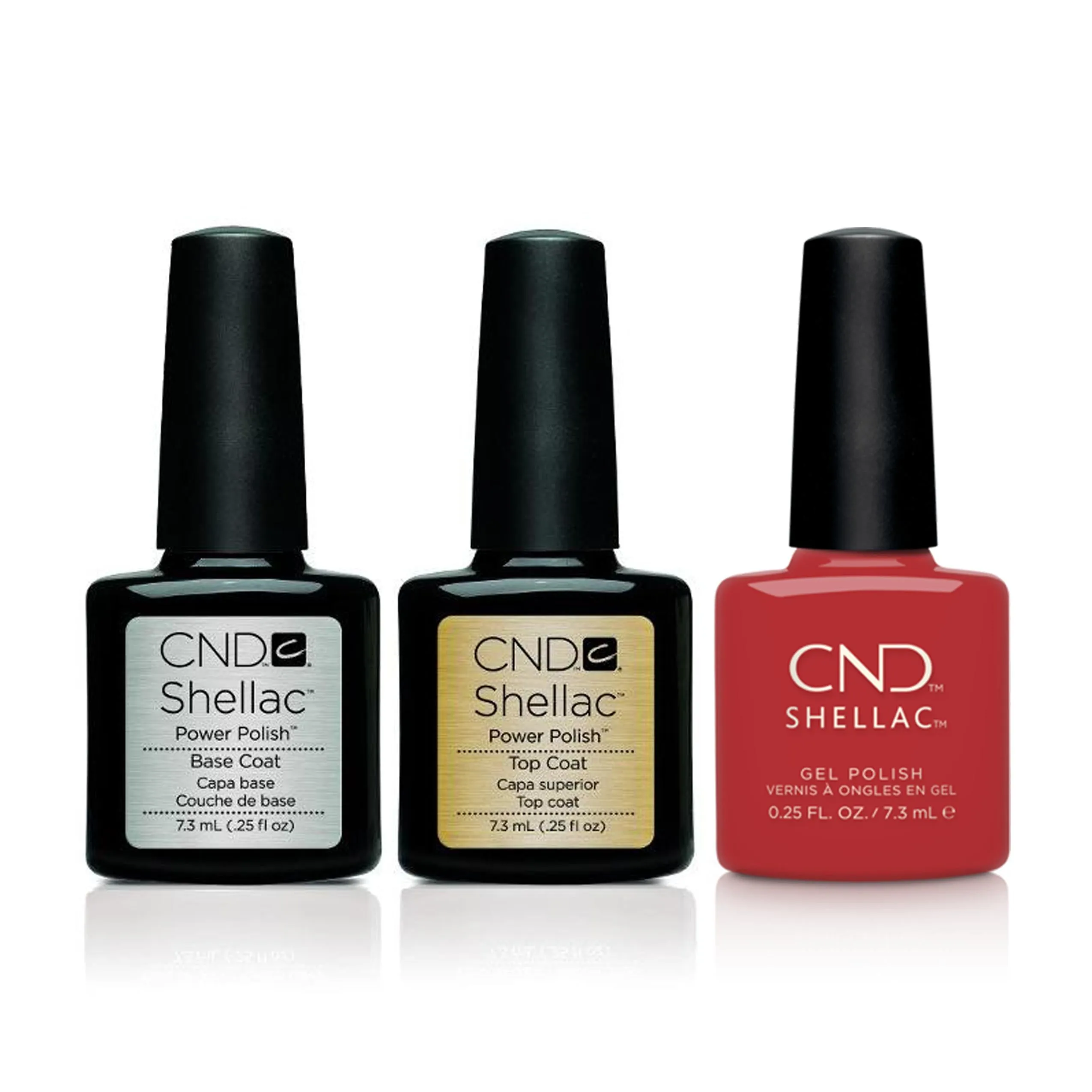 CND - Shellac Combo - Base, Top & Soft Flame