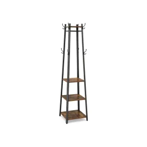 Coat Rack with 3 Shelves