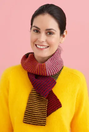 Colorful Striped Scarf (Knit) - Version 1