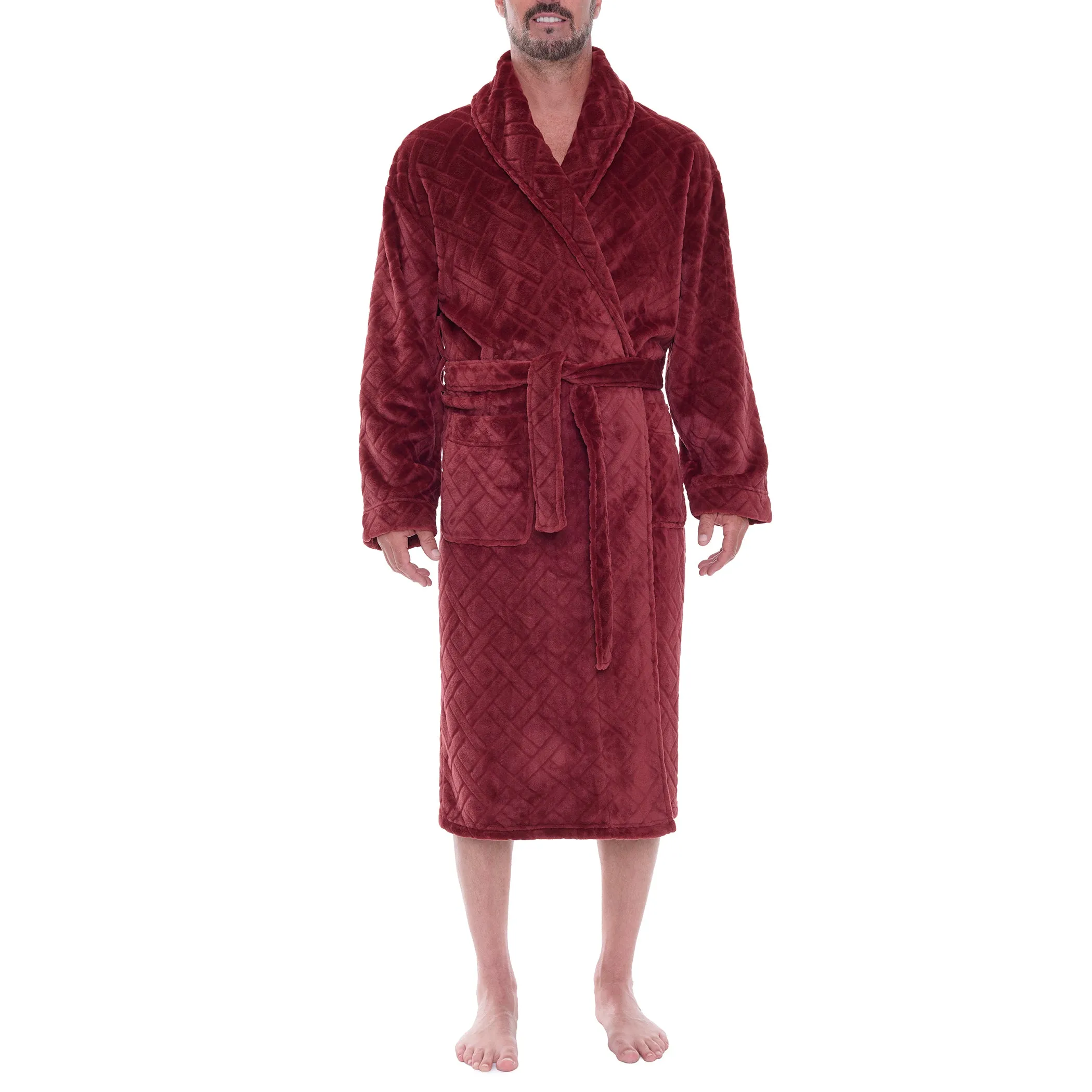 Crossroads Plush Fleece Shawl Robe