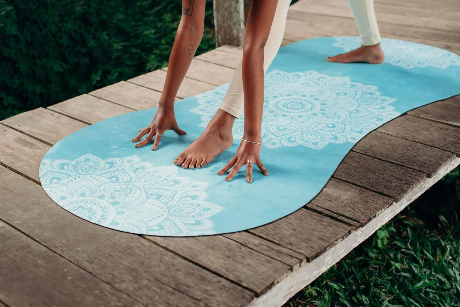 Curve Combo Yoga Mat - Mandala Turquoise