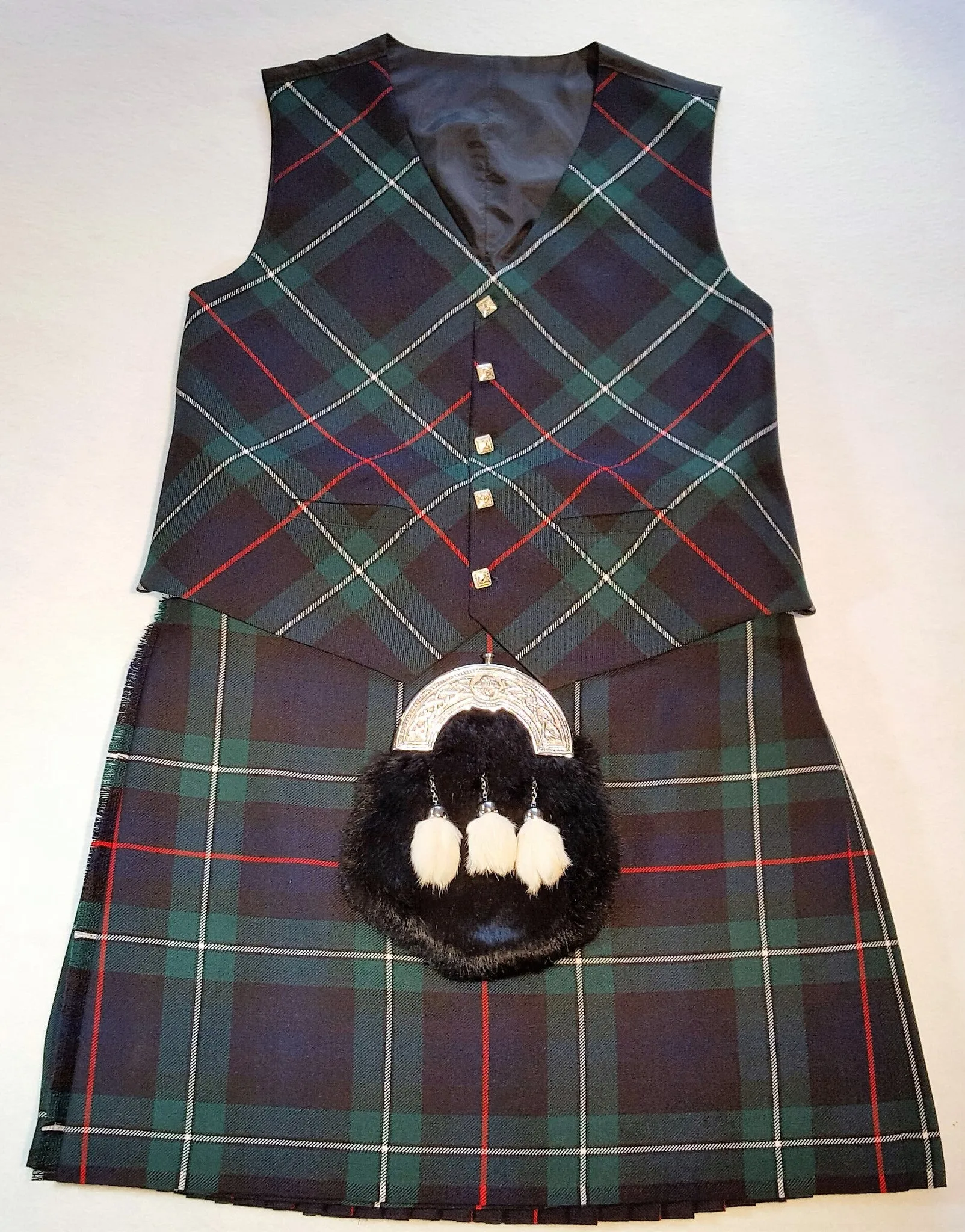 Diamond Pattern Vest Wool, En Pointe