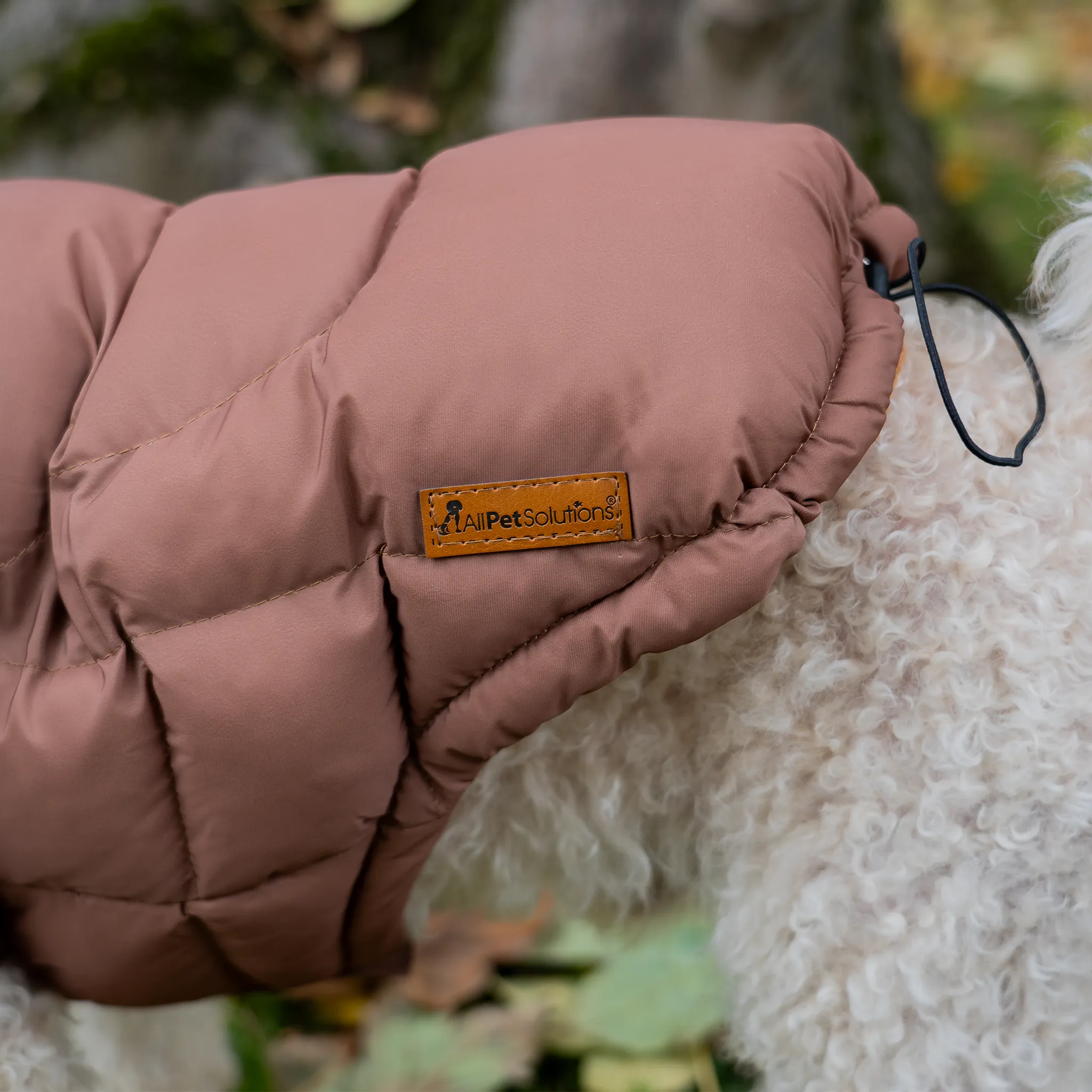 Dog Luxury Showerproof Puffer Jacket in Brown - S / M / L