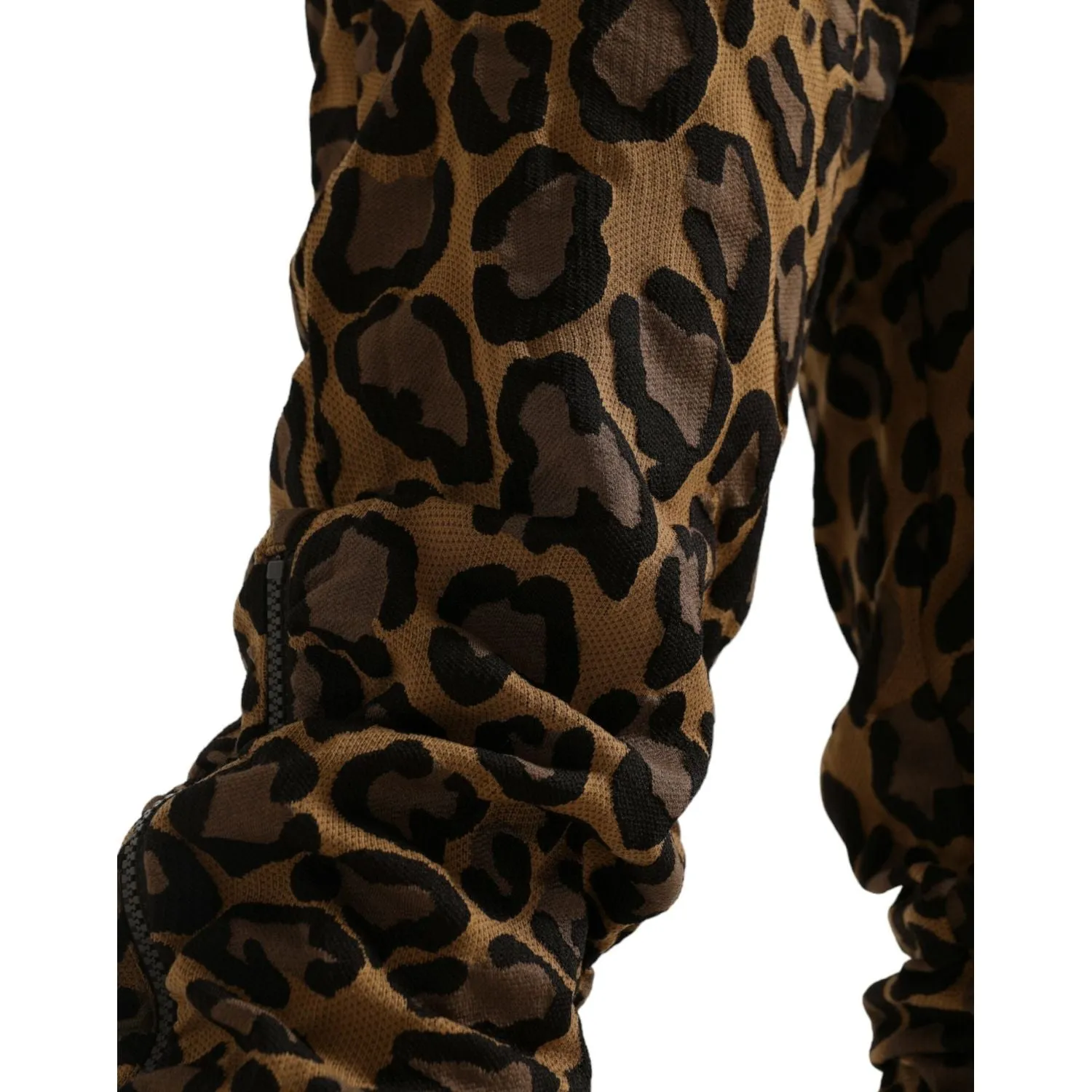 Dolce & Gabbana Chic Leopard Print Jogger Pants