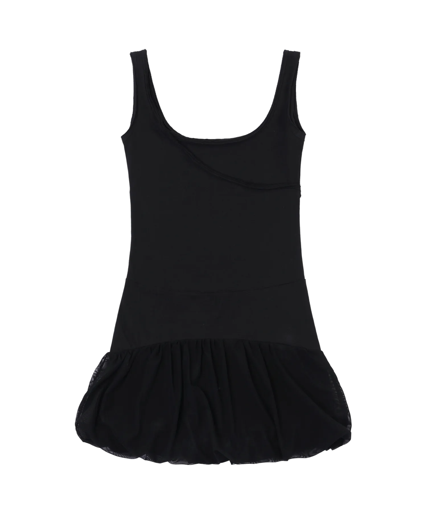 Double layered dress black