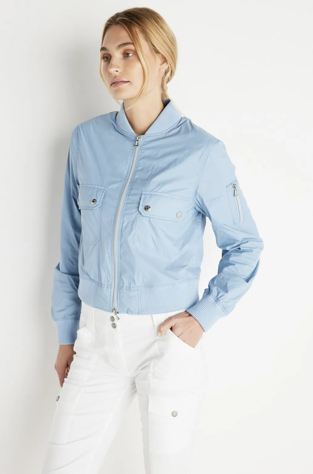 Eilis Bomber Jacket - Light Blue